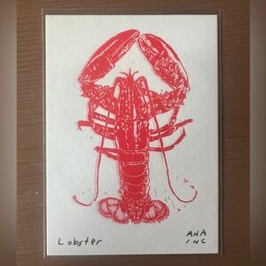 1 Lobster Mini Art Print from Inciardi Machines Collectable